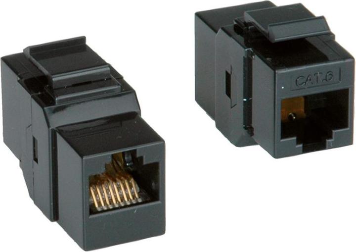 Actual product image Roline RJ45 coupling, Keystone, unshielded, Cat6/Cl.E (Keystone module)