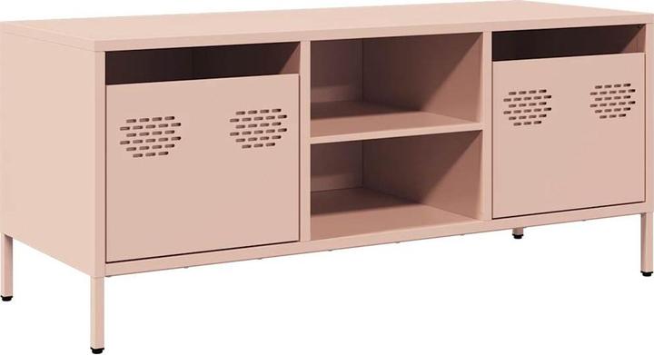 Actual product image VidaXL TV cabinet TV table TV cabinet lowboard TV furniture pink steel