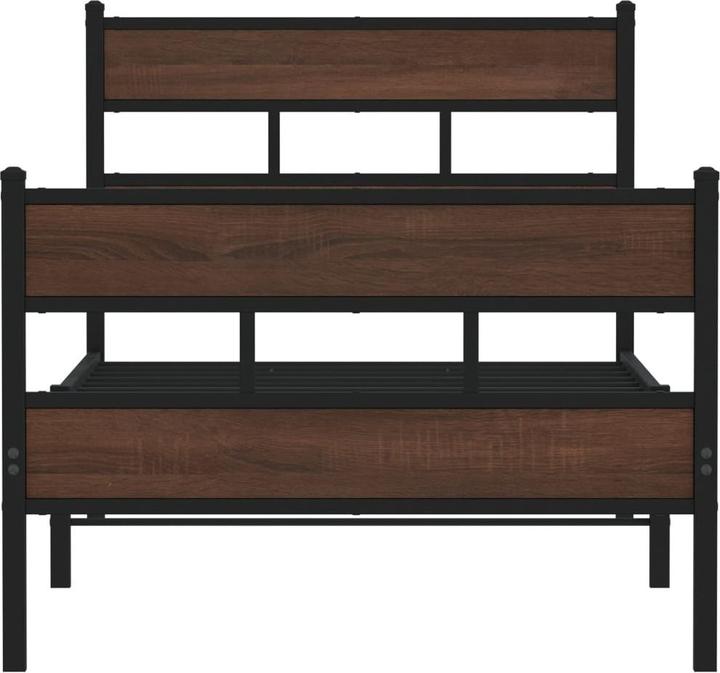 Image du produit vidaXL Lit métallique Cadre de lit Sommier à lattes Lit double sans matelas 160x200cm (160 x 200 cm)