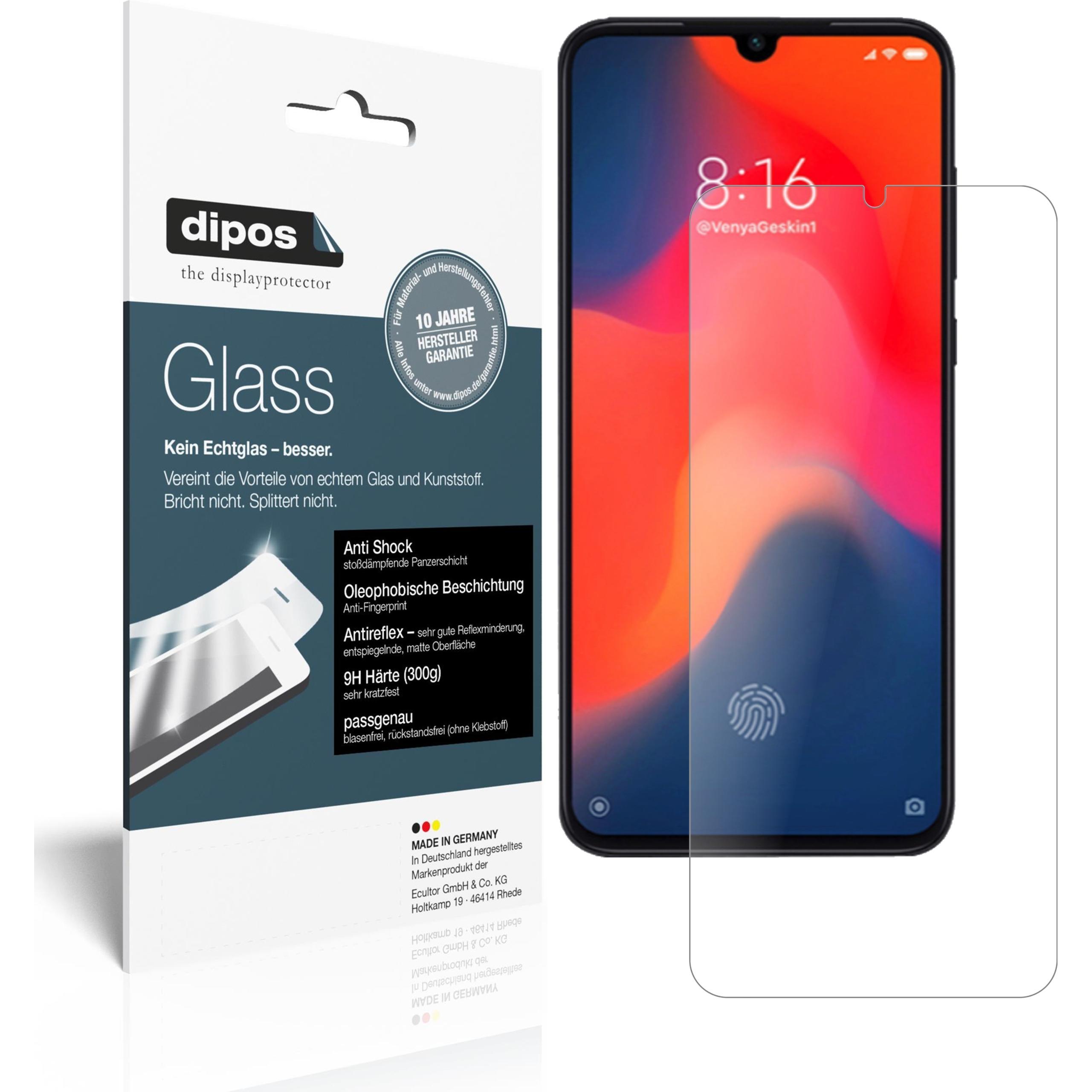 Dipos Displayschutz Anti-Shock (1 Stück, Xiaomi Mi 9), Smartphone Schutzfolie, Transparent