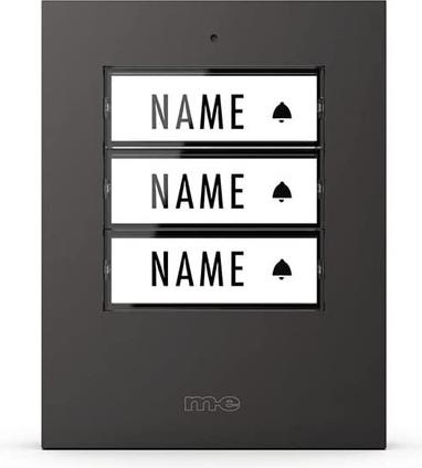 Actual product image Modern-Electronics Radio bell push button 3-family house (Funk)