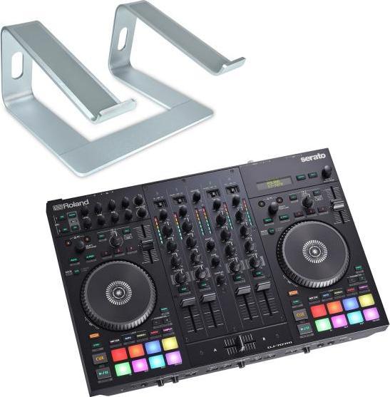Roland DJ-707M DJ-Controller mit Ständer Silber