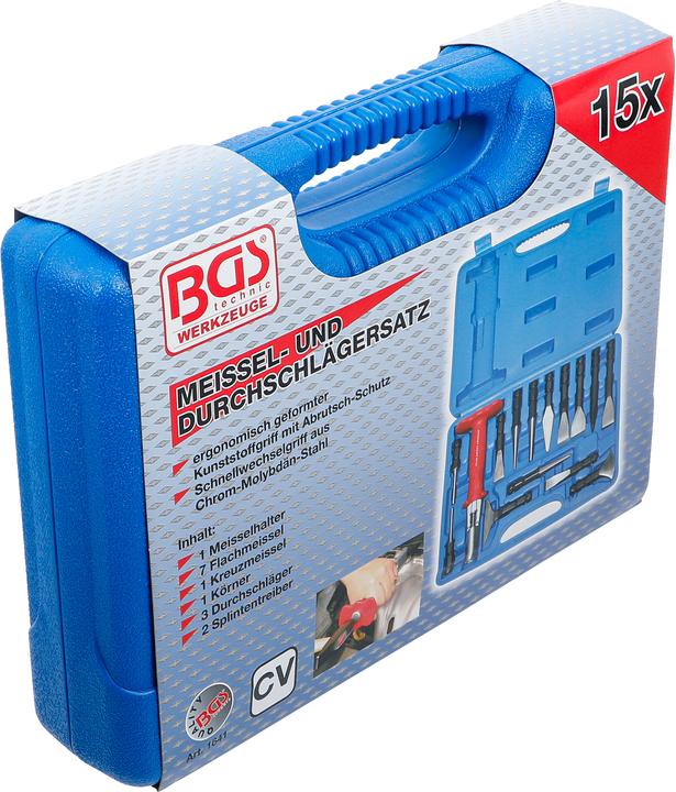Actual product image BGS Chisel and Punch Set 15 pcs.