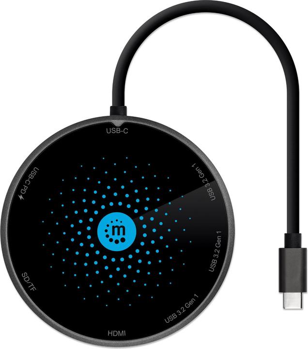 Produktbild Manhattan USB-C 8-in-1 Dock (USB-C, 7 Ports)