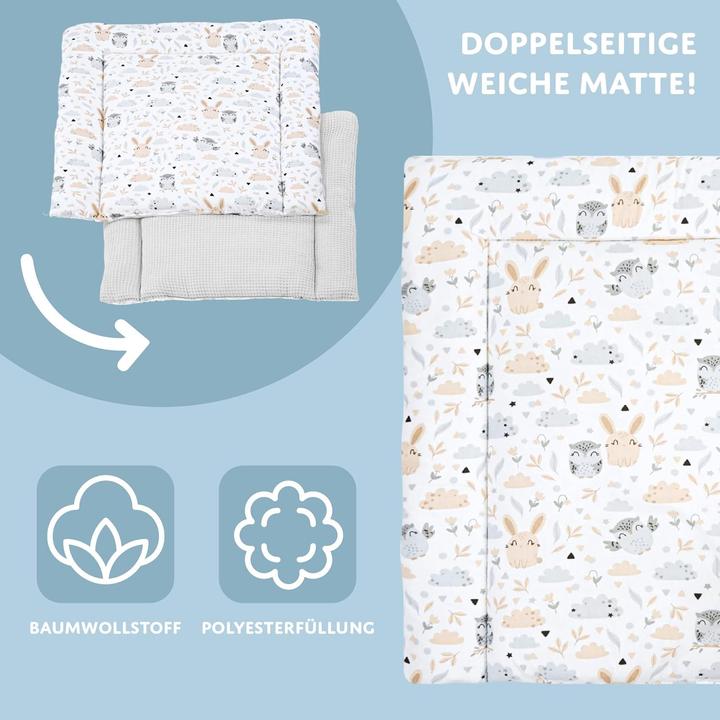 Produktbild Totsy Baby Wickelauflage Eulen, waschbar (72x75 cm)