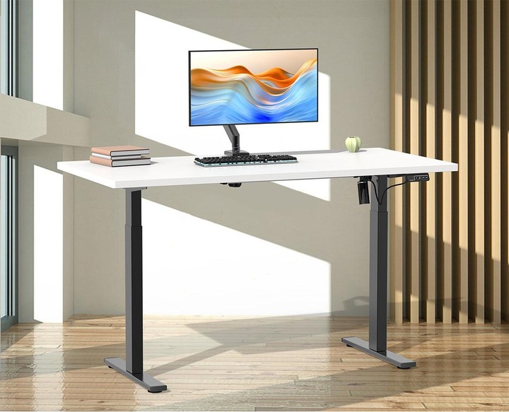 Produktbild VCM Schreibtisch verstellbar Lona 140x50 sw (140 x 50 x 120 cm)