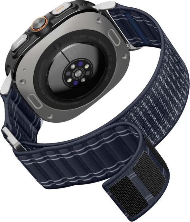 Actual product image Spigen - WBF0 - Samsung Galaxy Watch Ultra 47mm - Navy (Fabric, Nylon)
