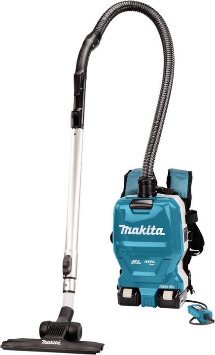 Actual product image Makita DVC261TX22 Accu Rugstofzuiger voor Schoonmaak 2x18V 5.0Ah (Back hoover)