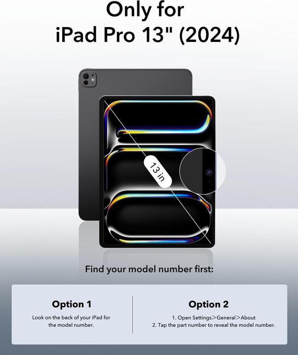 Immagine prodotto ESR Copertura ibrida Rebound (iPad Pro 13 2024 (M4))