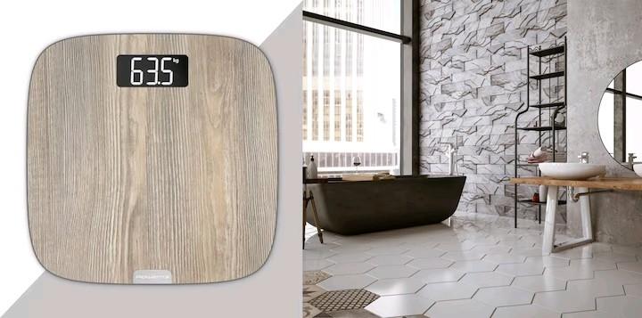 Actual product image Rowenta BS1600 Square Wood Weighing Scales Electronic Scale (160 kg)