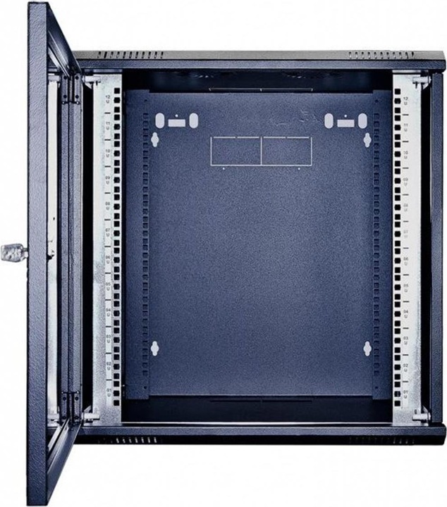 Actual product image Wirewin Wall cabinet 600X600X12U Pro 2nd Gen FP 19 / 12U / Black (12 RU, 19 inch rack)