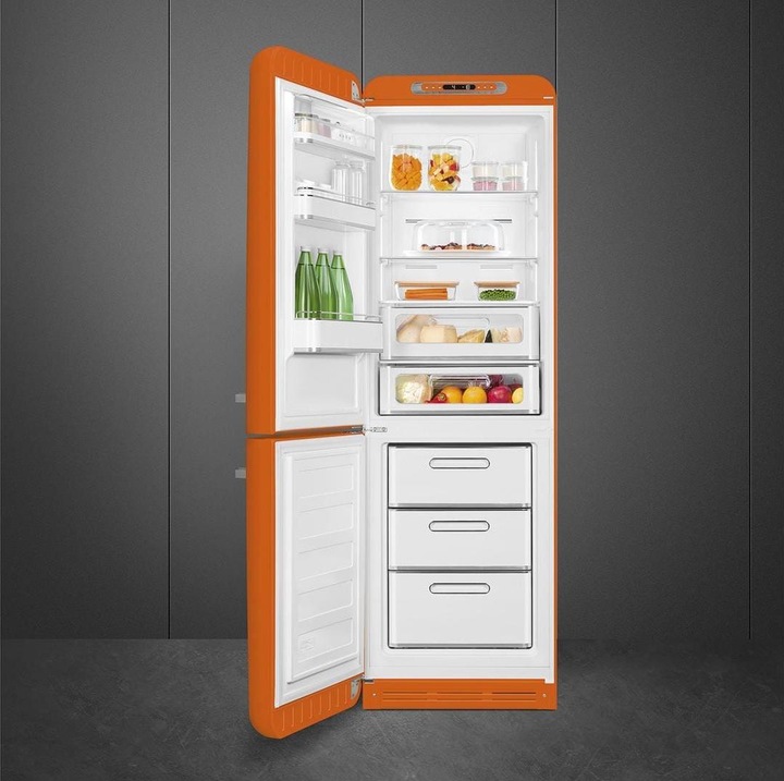Immagine prodotto Smeg FAB32LOR5 Stile anni '50, 2 porte, 60 cm, sinistra, Senza gelo, arancione (331 l)