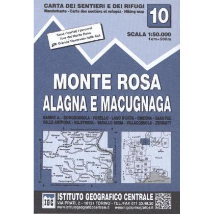 Monte Rosa 50000, Landkarte