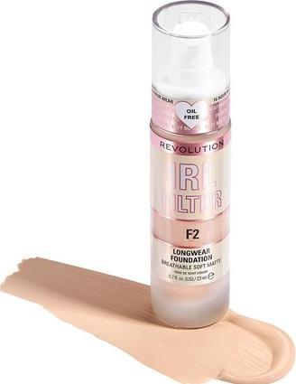 Actual product image Makeup Revolution IRL FILTER longwear foundation #F2 23ml