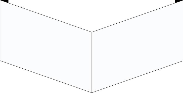 Actual product image Brady Blank Projecting Signs