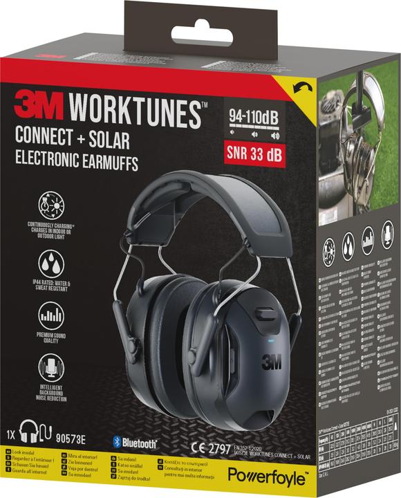 Productafbeelding 3M WorkTunes Connect Solar oorkappen Bluetooth (1x)