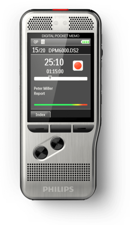 Actual product image Philips DPM6000 Pocket Memo