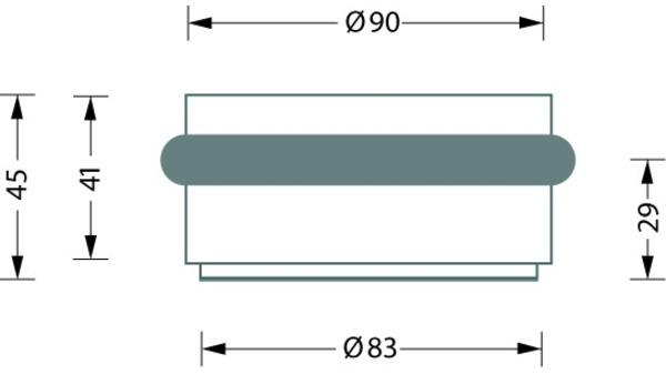 Actual product image Phos Floor door stopper (1 pcs.)