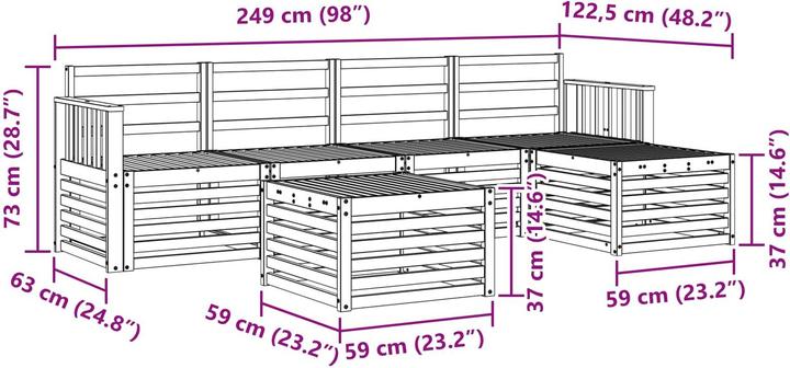Produktbild vidaXL Outdoor-Sofa