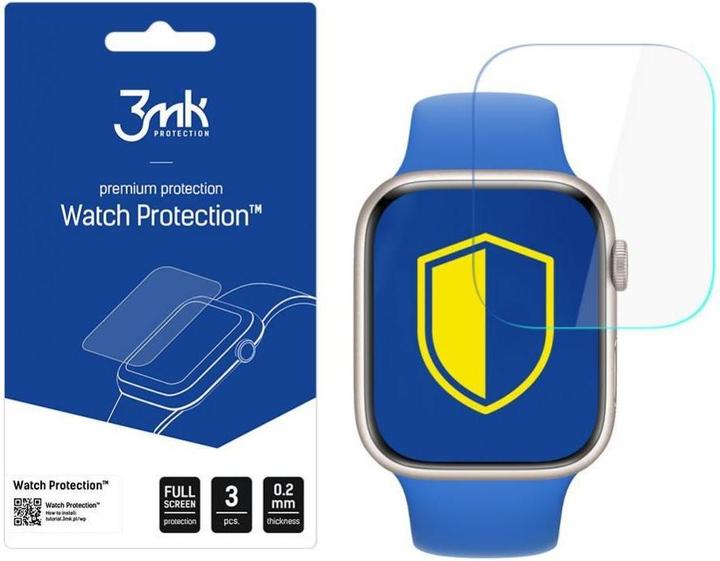 3MK beschermfolie Horloge bescherming ARC voor Apple Watch 7 45mm