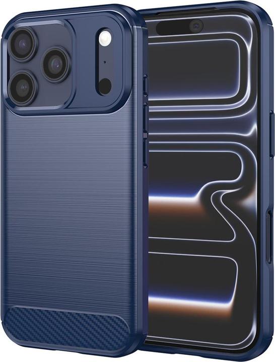 Produktbild Techsuit - Carbon Silicone - iPhone 17 Pro - Blue (Apple iPhone 17 Pro)