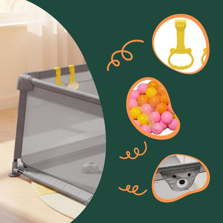 Immagine prodotto Relaxdays Box per bebè (120 cm, 180 cm)