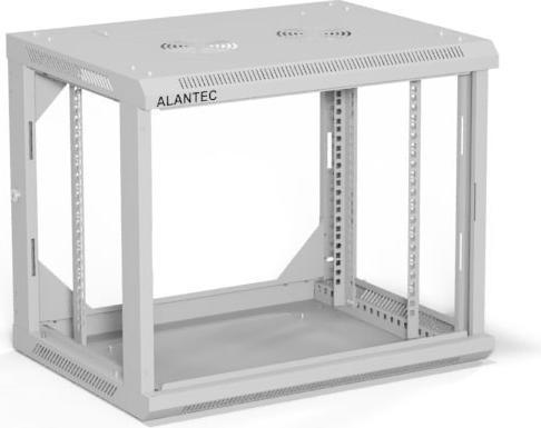Produktbild Alantec 19 -Hängeschrank 9U 600 x 450 Farbe grau (9 HE, 19 Zoll Rack)