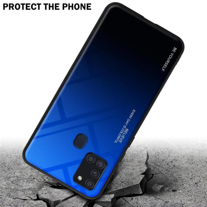 Produktbild Cadorabo TPU 2 Farben Glas Cover (Samsung Galaxy A21s)