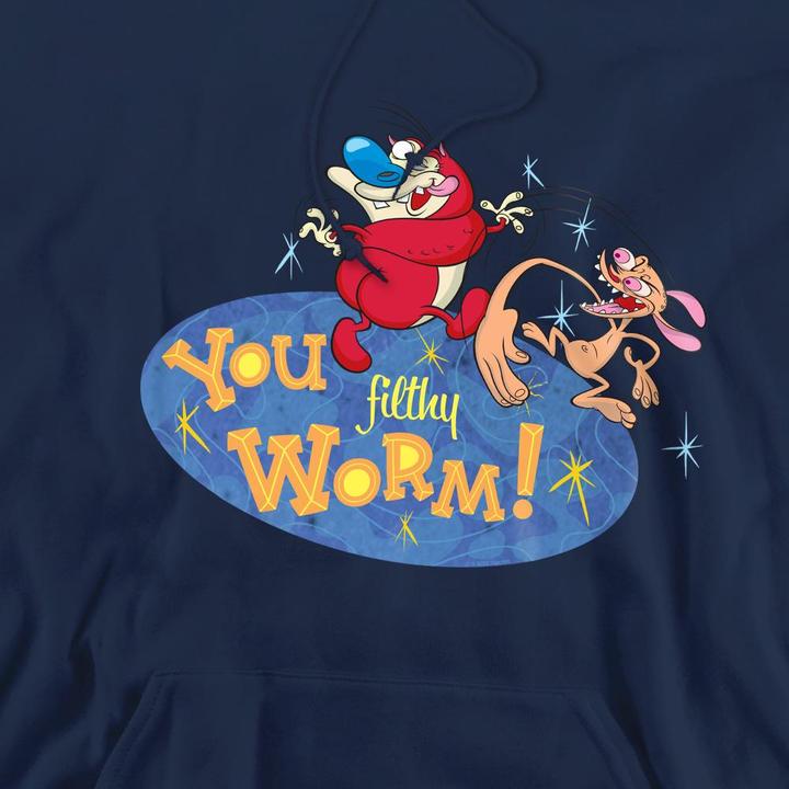 Produktbild Ren & Stimpy You Filthy Worm! Kapuzenpullover (L)