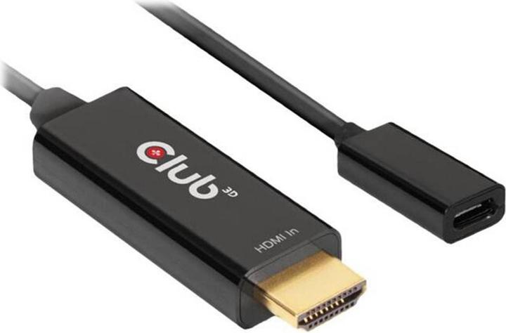 Actual product image Club 3D HDMI (Typ A) — USB C (HDMI, USB-C, 22 cm)