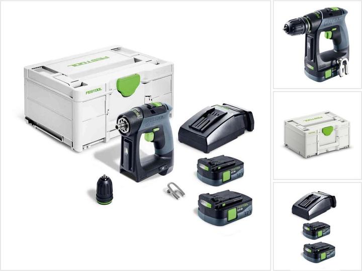 Festool Perceuse-visseuse sans fil CXS 12 2,5-Plus (Rechargeable battery operated)