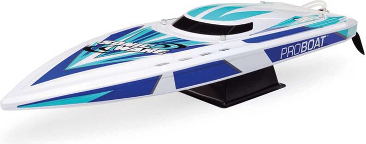Actual product image ProBoat Sonicwake V2 36" Self-Righting Race Boat Brushless Deep-V RTR White/Blue