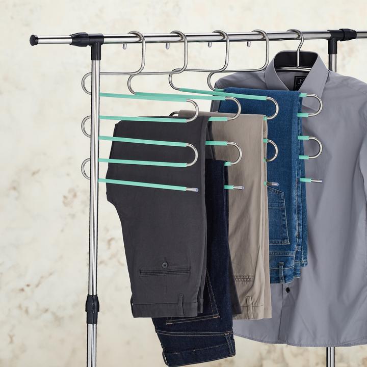 Actual product image Relaxdays 4x multiple trouser hangers (1 x)