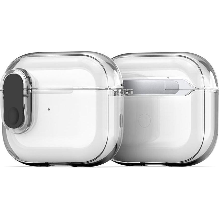 Thumbnail - Dux Ducis PECL Series TPU und PC Case Hülle (Ladecase Hülle), Kopfhörertasche + Schutzhülle, Transparent, Schwarz