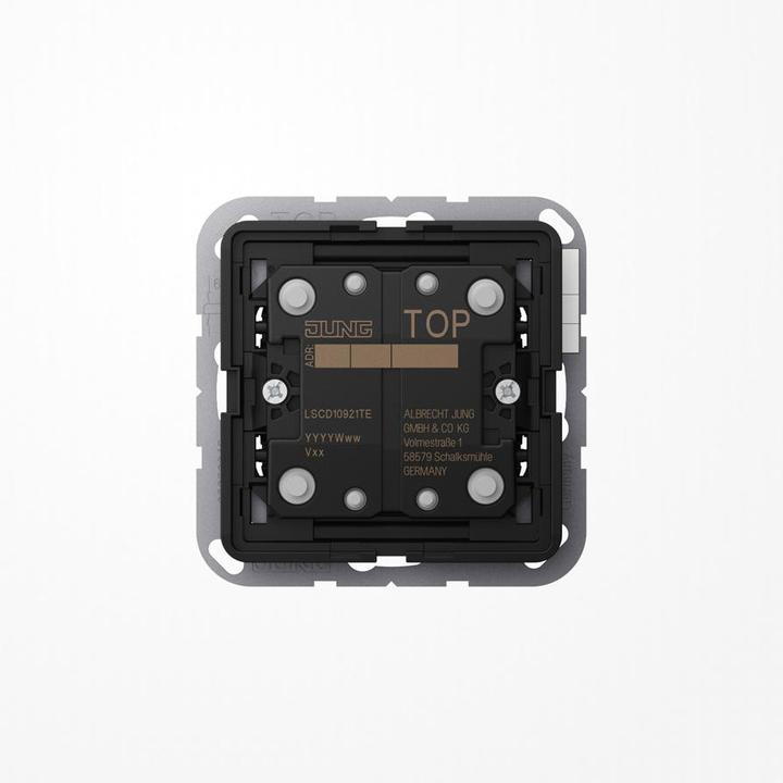 Actual product image JUNG LSCD10921TE KNX extension 2f. Push-button