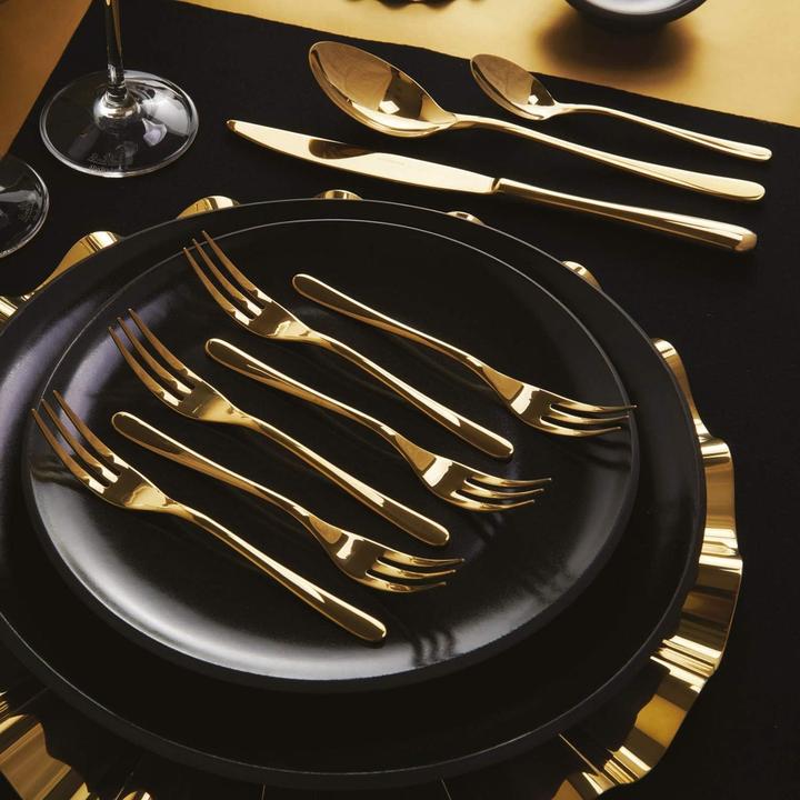 Actual product image Rosenthal Cutlery set 60 pcs. Stainless steel/PVD gold button (60 pcs., Cutlery set)