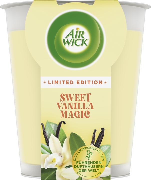 Air Wick Grosse Wohlfühl-Duftkerze Sweet Vanilla Magic (220 g)