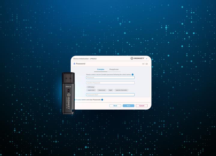 Produktbild Kingston IronKey Locker+ 50 G2/256GB/USB 3.2 Gen 1 (5Gb/s)/USB-A/Černá (256 GB, USB-A)