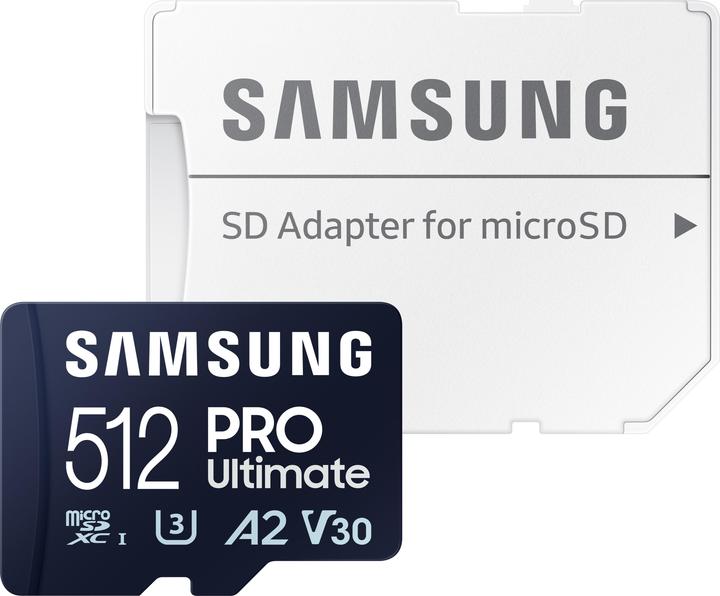 Actual product image Samsung PRO Ultimate (512 GB, microSDXC, U3, UHS-I)