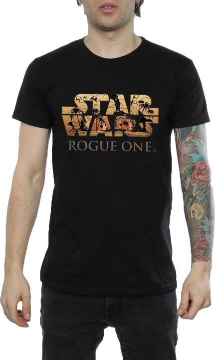 Immagine prodotto Star Wars Rogue One Logo Scene Maglietta Uomo (XL)
