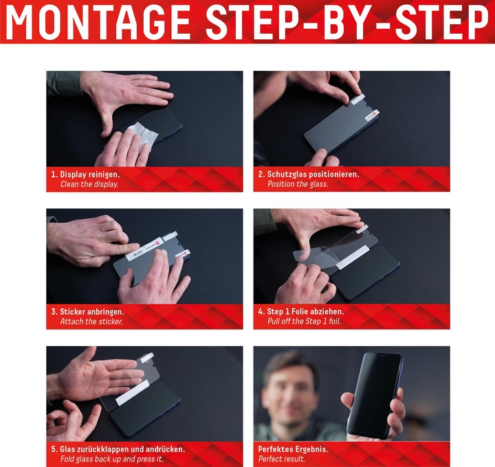 Image du produit Displex Real Glass, 2D Panzerglas + Handyhülle (1 pièce(s), Apple iPhone 6, Apple iPhone 8, Apple iPhone 7, Apple iPhone SE (2ème génération), Apple iPhone SE (3ème génération))
