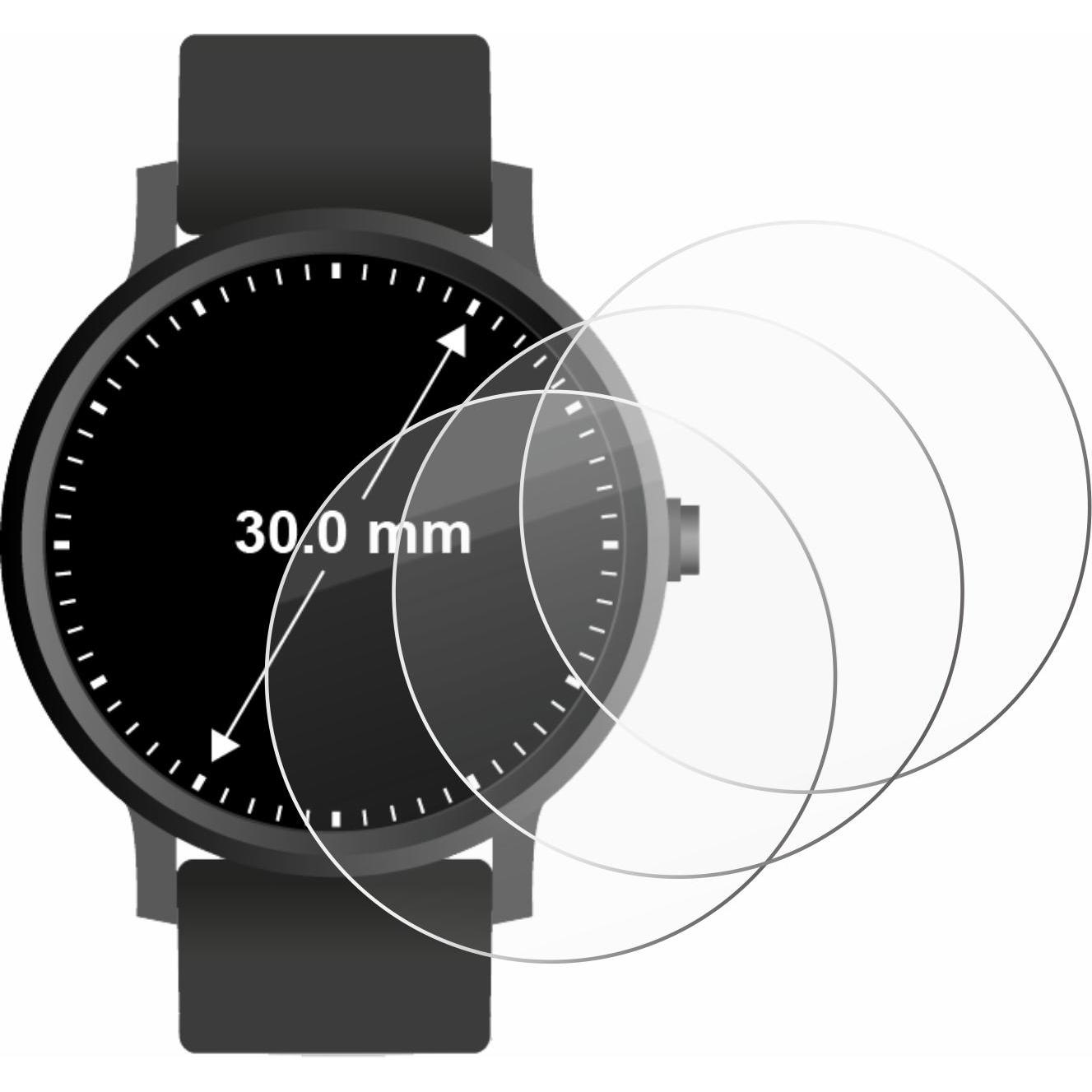 Thumbnail - Savvies Panzerglas Hartglas Displayschutz, Smartwatch Schutzfolie, Transparent