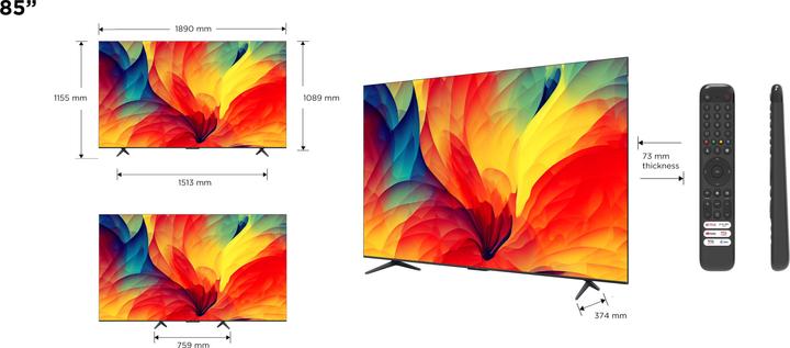 Actual product image TCL 85QLED780 (85", QLED, 4K)