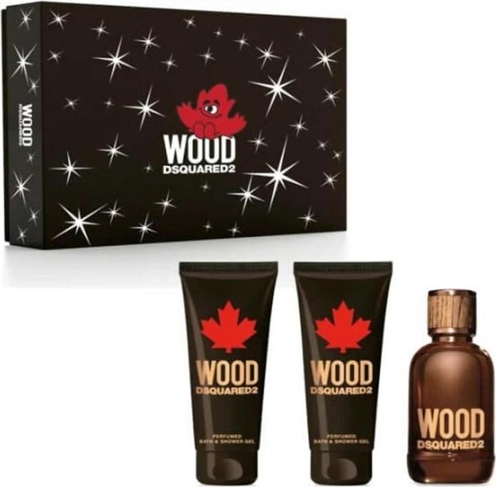 Produktbild Dsquared2 Dsquared² Wood pour Homme Christmas 2023 Eau de Toilette 100 / Body Smoother / After Shave Balm (Eau de Toilette, 100 ml)