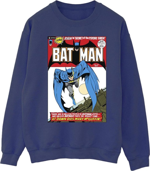 Actual product image Mens Running Batman Cover Cotton Sweatshirt (L)