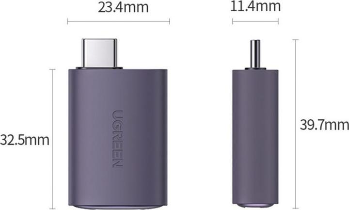 Produktbild Ugreen USB-C zu HDMI Buchse Adapter (USB Typ-C, DC-Stecker 4.5 mm, 3.97 cm)