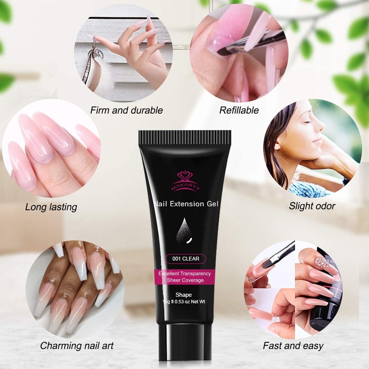 Image du produit Makartt Poly clou (Set, 001 Clair, 008 Rose naturel, 009 Rose foncé)