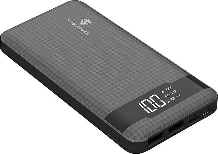 Actual product image Viking Powerbank PN-961 10000 mAh Black (PN961B) (10000 mAh, 18 W, 37 Wh)