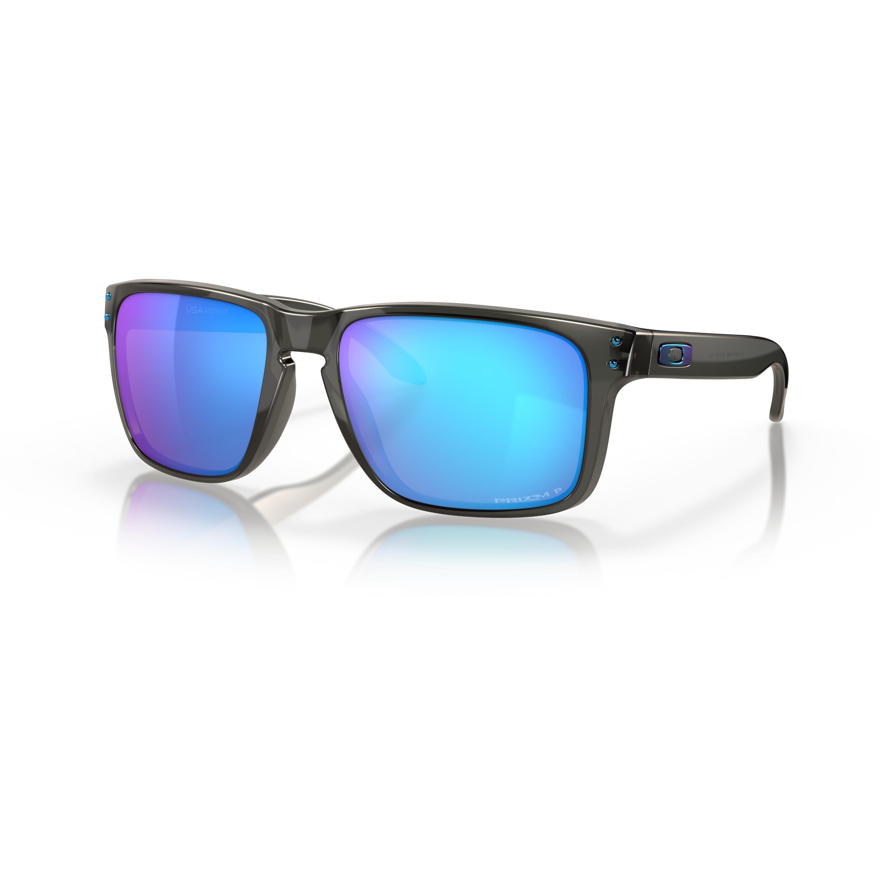 Oakley, Occhiali da sole, Lunettes de Soleil Holbrook XL - Verres Prizm Sapphire Polarisés - Monture Grey Smoke