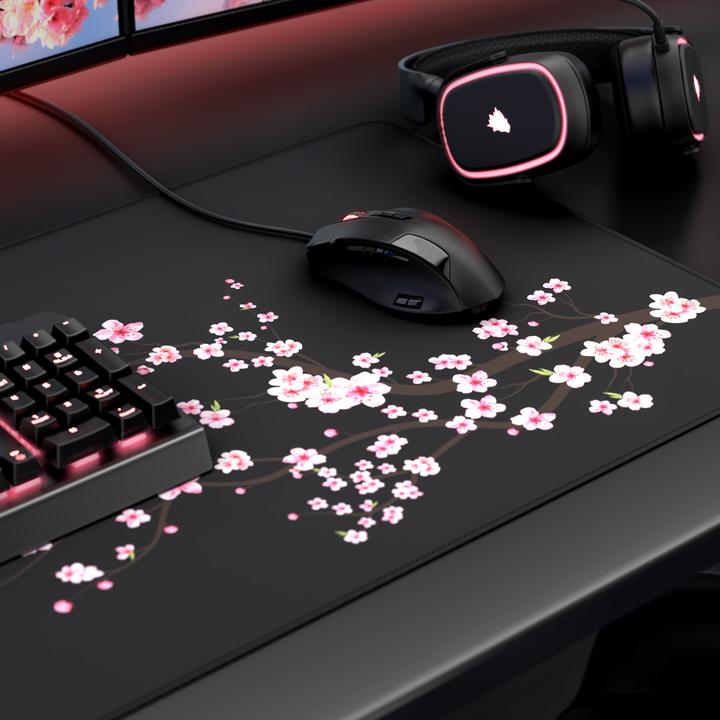 Produktbild Titanwolf Gaming Mauspad, 900 x 400mm XXL Speed Gaming Mausmatte, Mousepad Extragrosse Fläche, Sakura (XXL)